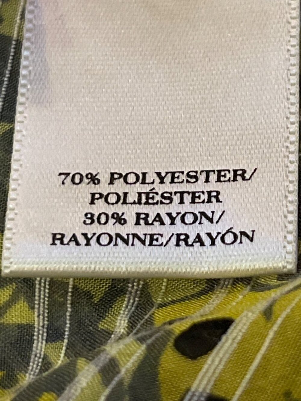 Ann Taylor Paisley Blouse Womens L Yellow Gray Sheer Used - Picture 8 of 15